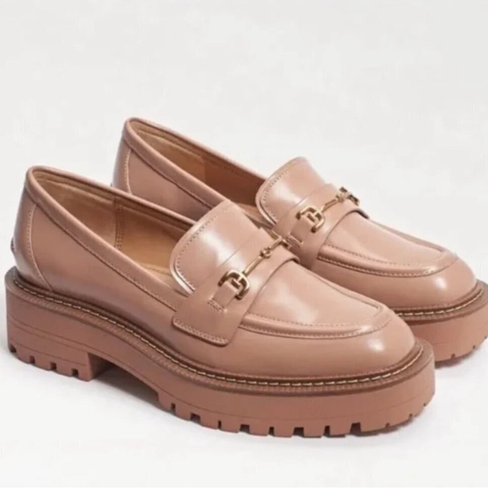 Sam Edelman Laurs Platform Lug Sole Loafer Maple Sugar Women's Size 8.5